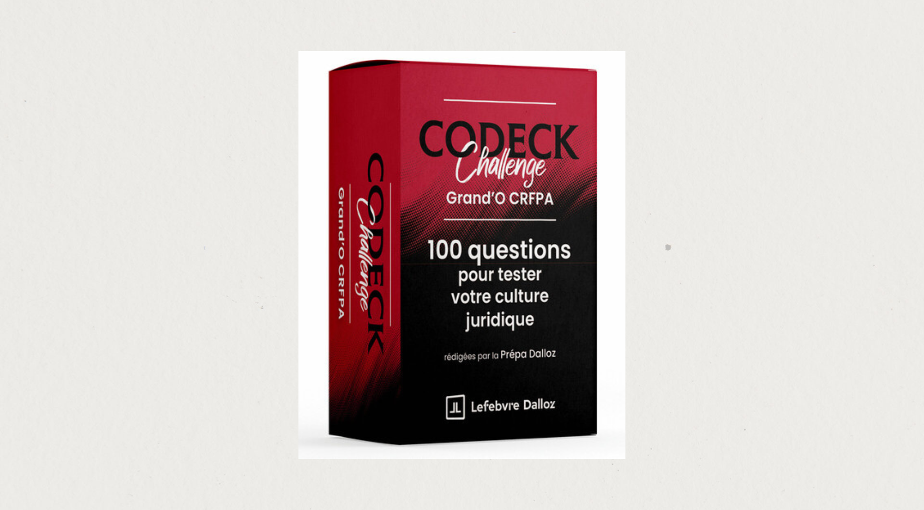 Illustration de l'article CODECK CHALLENGE : GRAND'O CRFPA. 2E ED. - 100 QUESTIONS POUR TESTER VOTRE CULTURE JURIDIQUE
